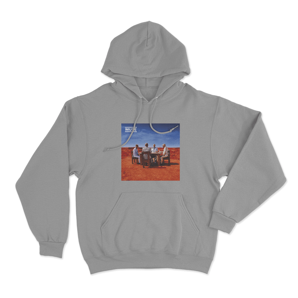 Black Holes and Revelations Album Art Unisex Hoodie Grey Black Holes and Revelations Album Art Unisex Hoodie Grey