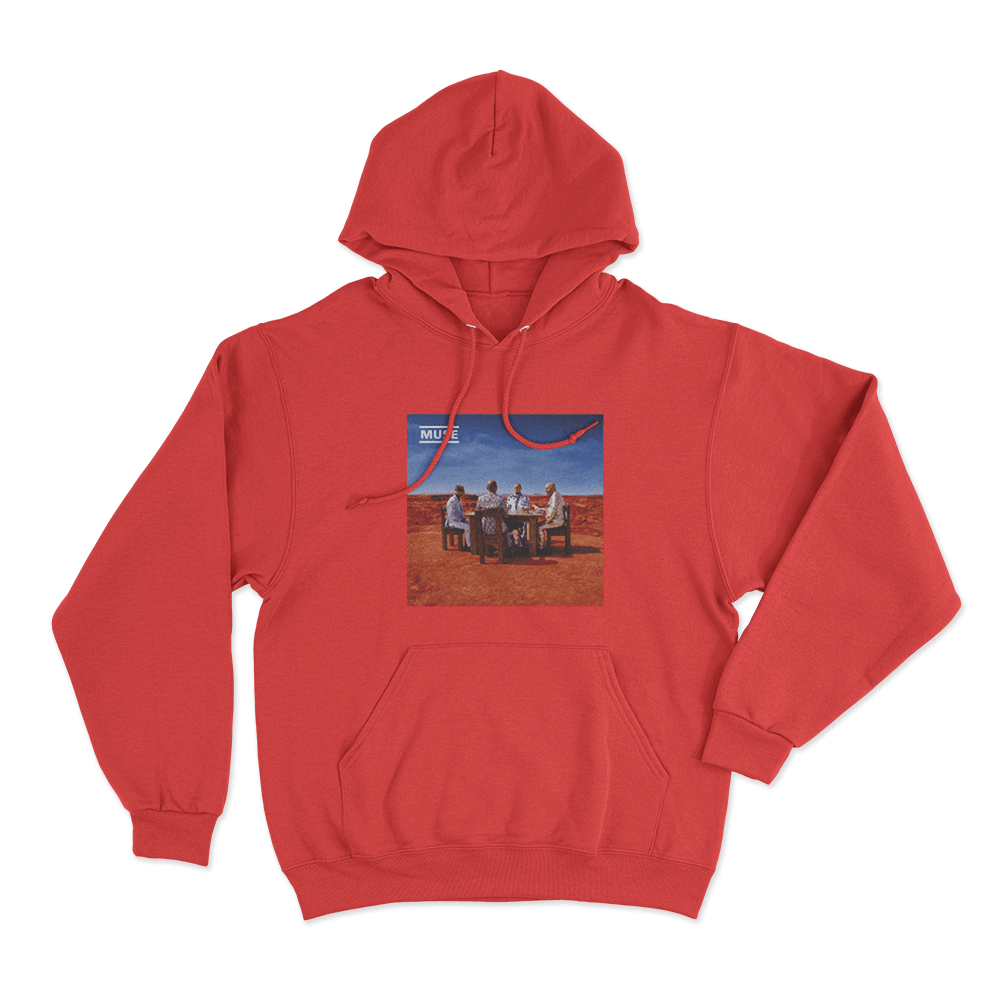 Black Holes and Revelations Album Art Unisex Hoodie Red Black Holes and Revelations Album Art Unisex Hoodie Red