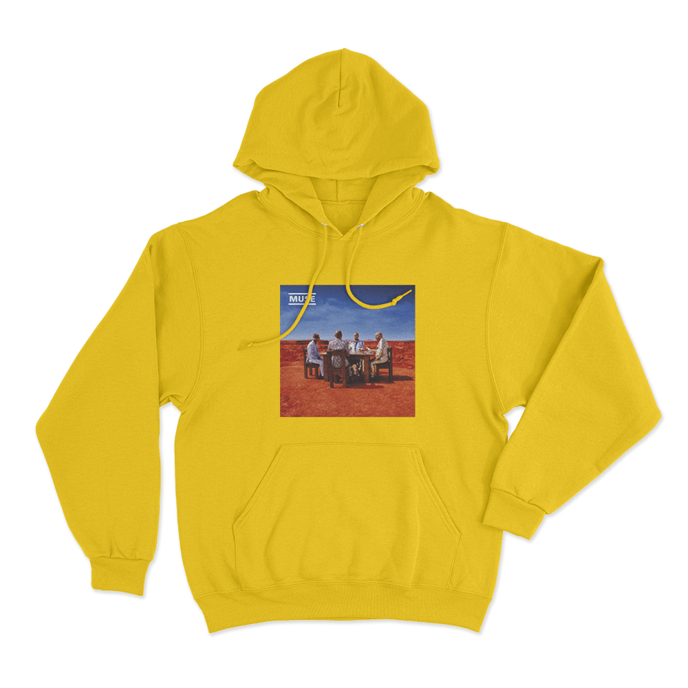 Black Holes and Revelations Album Art Unisex Hoodie Yellow Black Holes and Revelations Album Art Unisex Hoodie Yellow