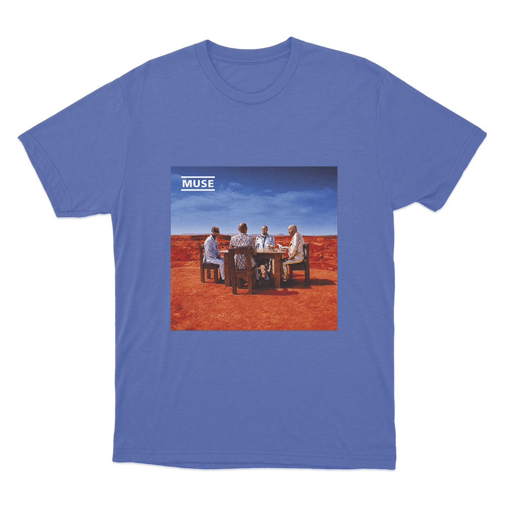 Black Holes and Revelations Album Art Unisex T Shirt Blue Black Holes and Revelations Album Art Unisex T Shirt Blue