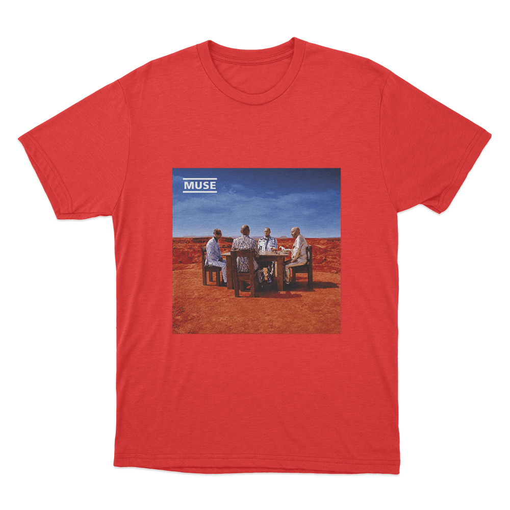 Black Holes and Revelations Album Art Unisex T Shirt Red Black Holes and Revelations Album Art Unisex T Shirt Red