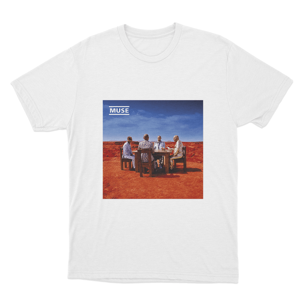 Black Holes and Revelations Album Art Unisex T Shirt White Black Holes and Revelations Album Art Unisex T Shirt White