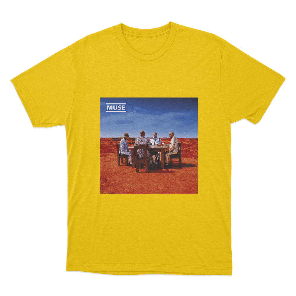 Black Holes and Revelations Album Art Unisex T Shirt Yellow Black Holes and Revelations Album Art Unisex T Shirt Yellow