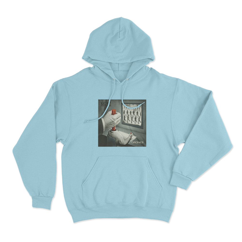 Drones Album Art Unisex Hoodie Sky Blue Drones Album Art Unisex Hoodie Sky Blue