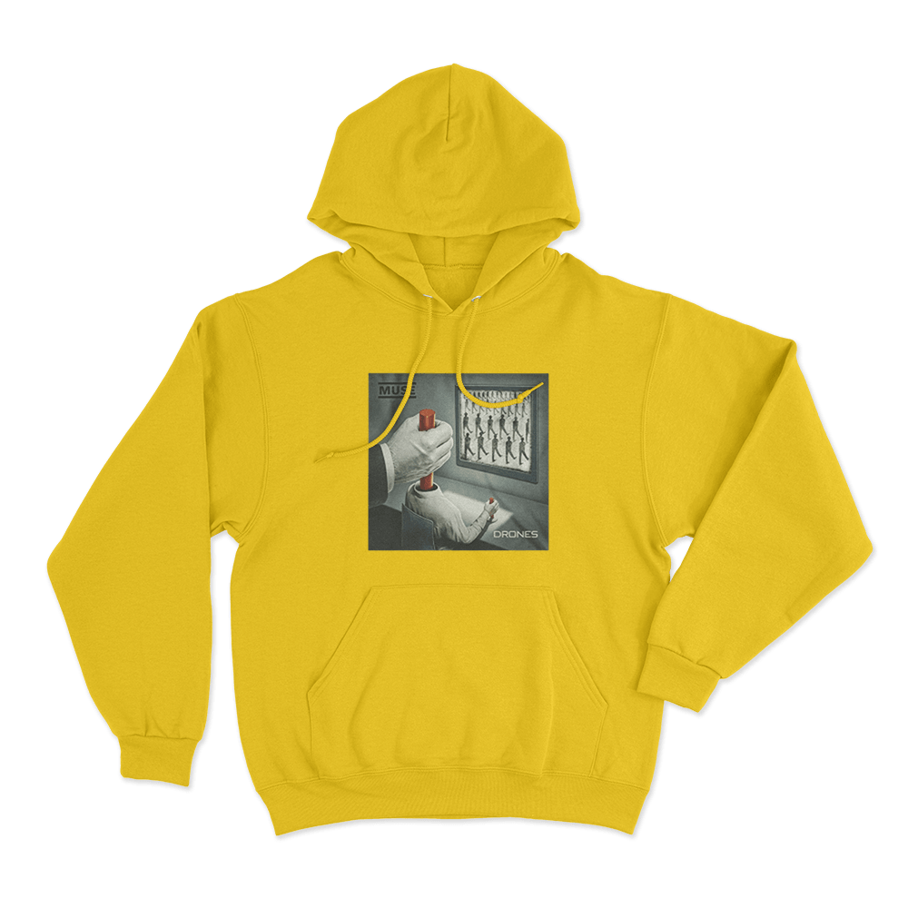 Drones Album Art Unisex Hoodie Yellow Drones Album Art Unisex Hoodie Yellow