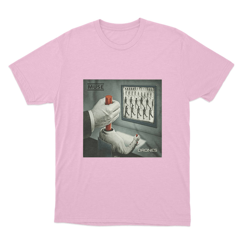 Drones Album Art Unisex T Shirt Pink Drones Album Art Unisex T Shirt Pink