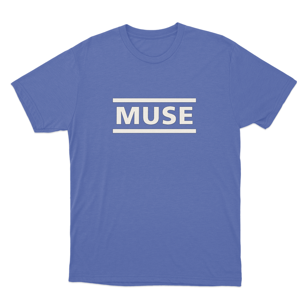Muse Classic Logo Unisex T Shirt Blue Muse Classic Logo Unisex T Shirt Blue