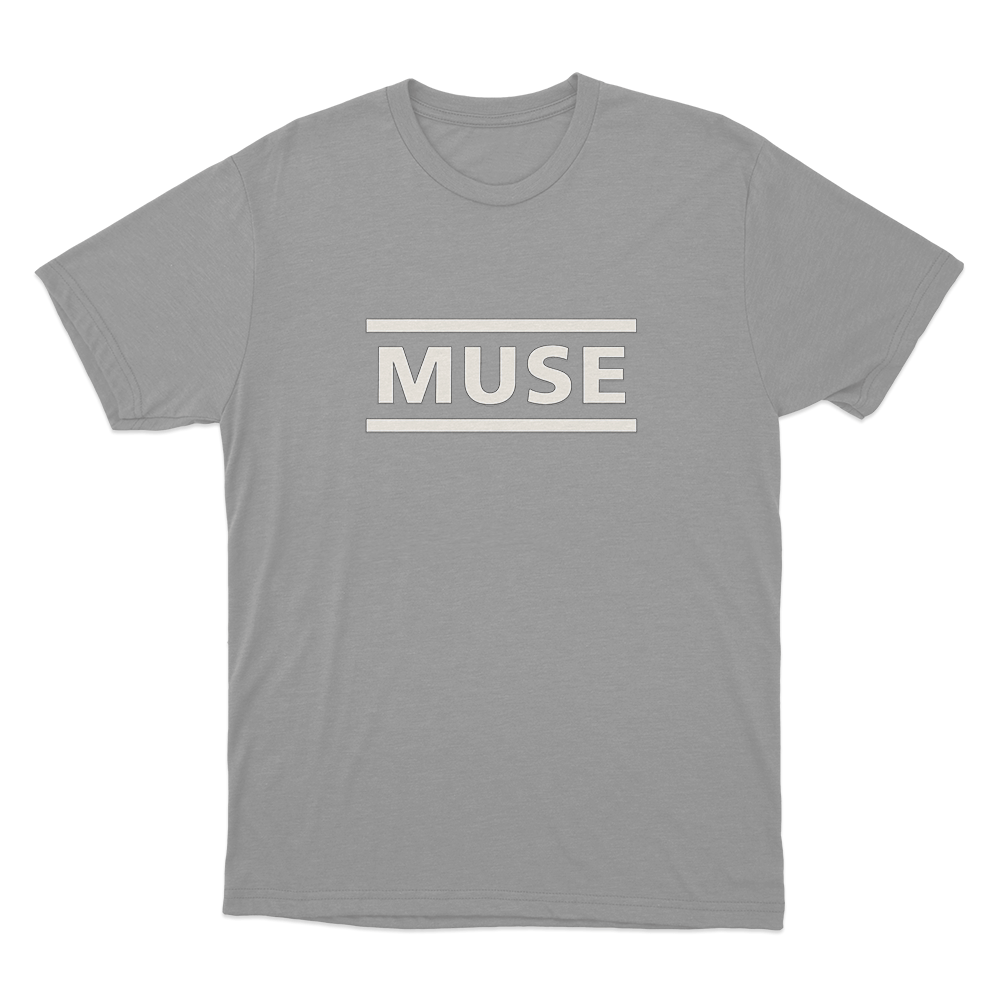 Muse Classic Logo Unisex T Shirt Grey Muse Classic Logo Unisex T Shirt Grey