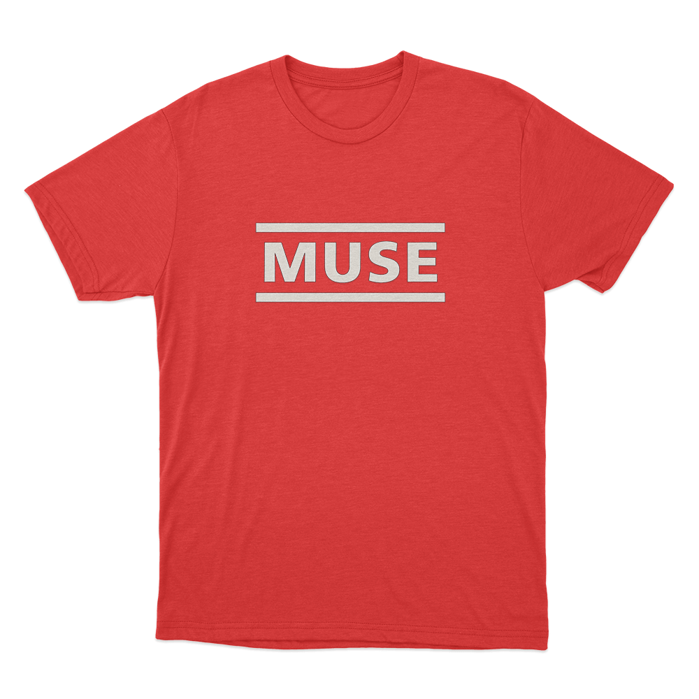 Muse Classic Logo Unisex T Shirt Red Muse Classic Logo Unisex T Shirt Red