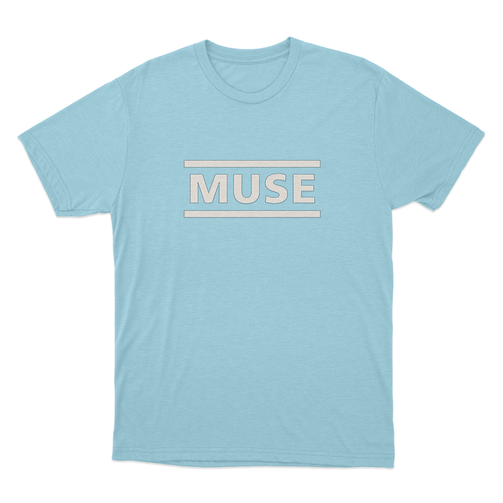 Muse Classic Logo Unisex T Shirt Sky Blue Muse Classic Logo Unisex T Shirt Sky Blue
