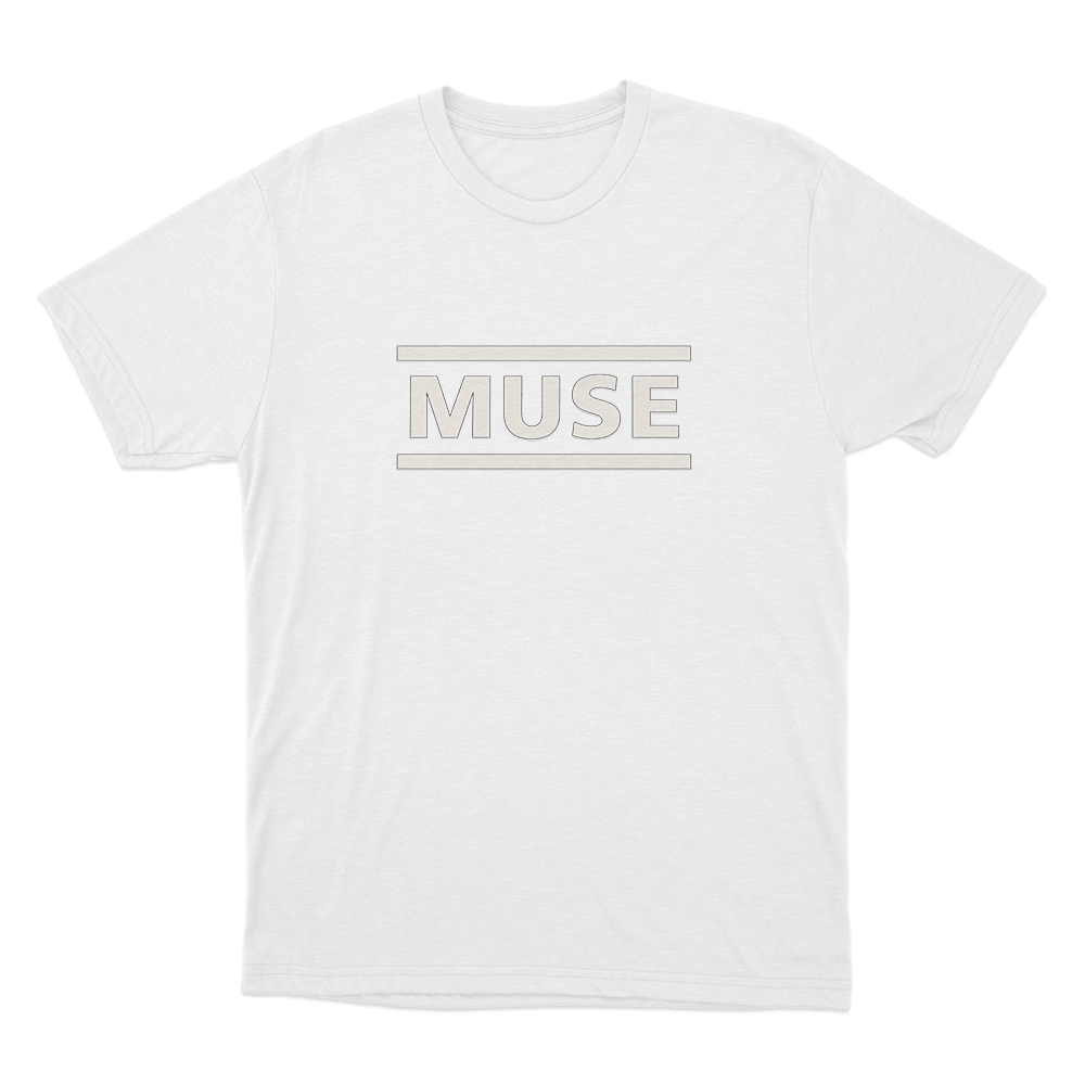 Muse Classic Logo Unisex T Shirt White Muse Classic Logo Unisex T Shirt White