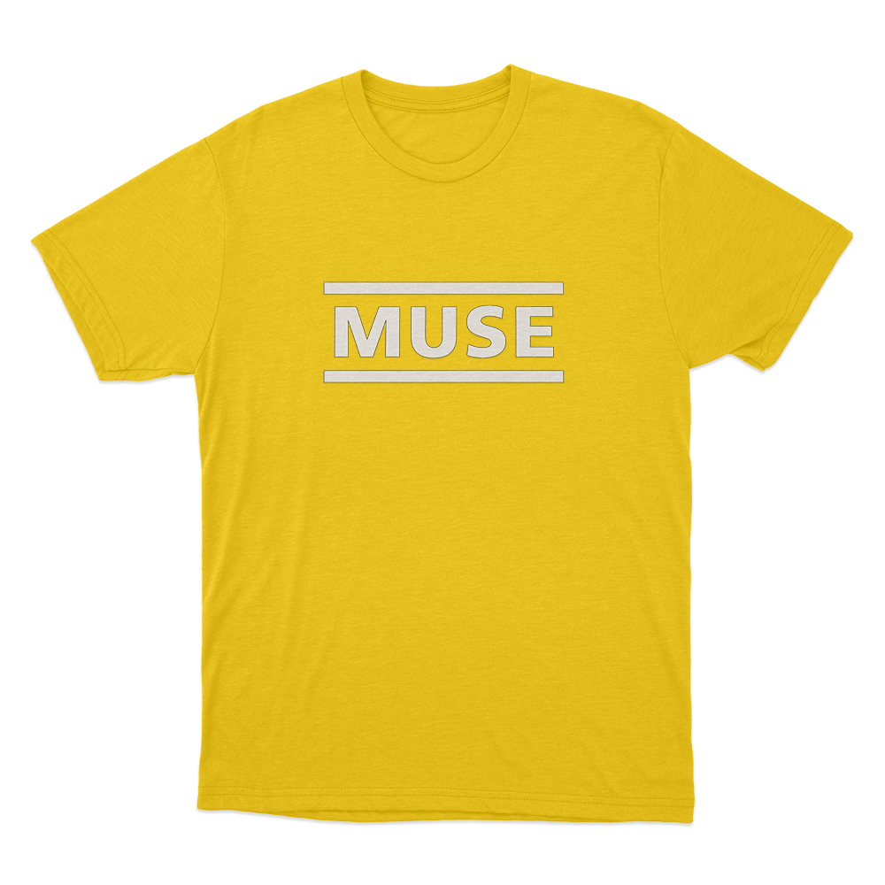 Muse Classic Logo Unisex T Shirt Yellow Muse Classic Logo Unisex T Shirt Yellow