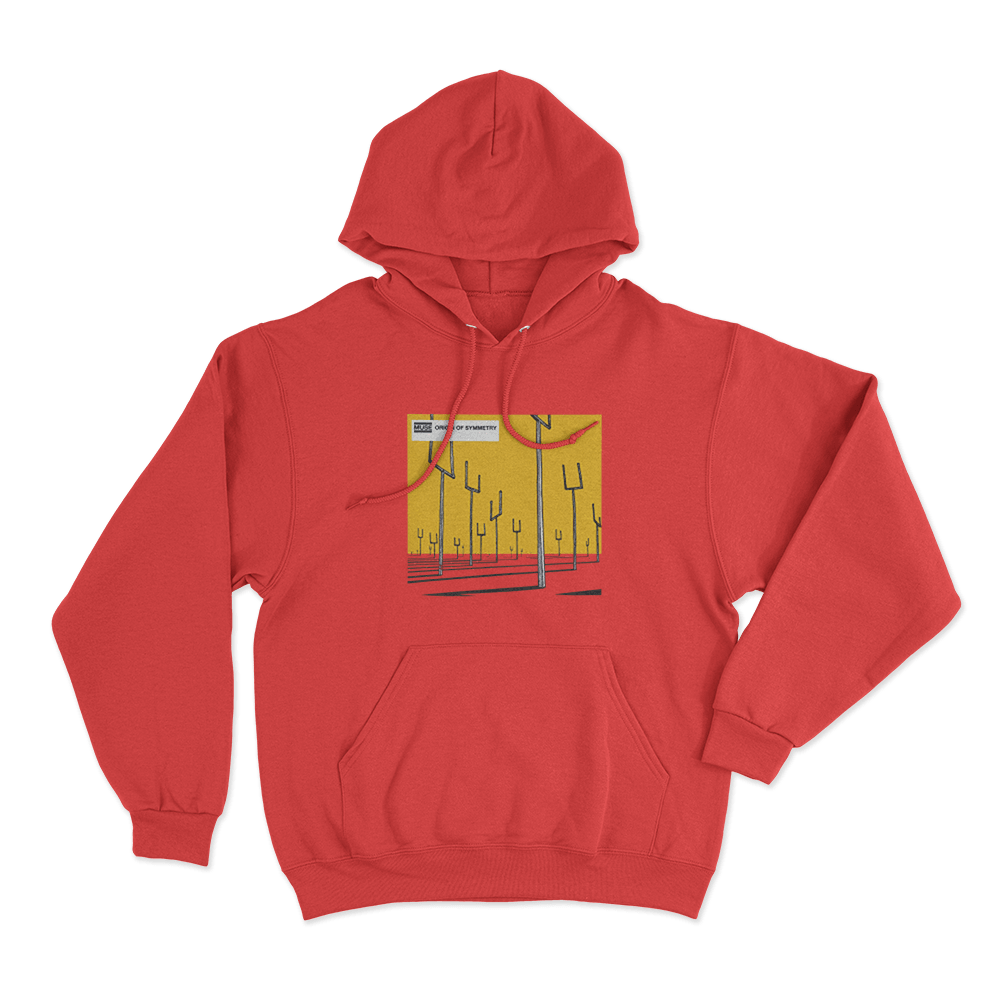 Origin of Symmetry Album Art Unisex Hoodie Red Origin of Symmetry Album Art Unisex Hoodie Red