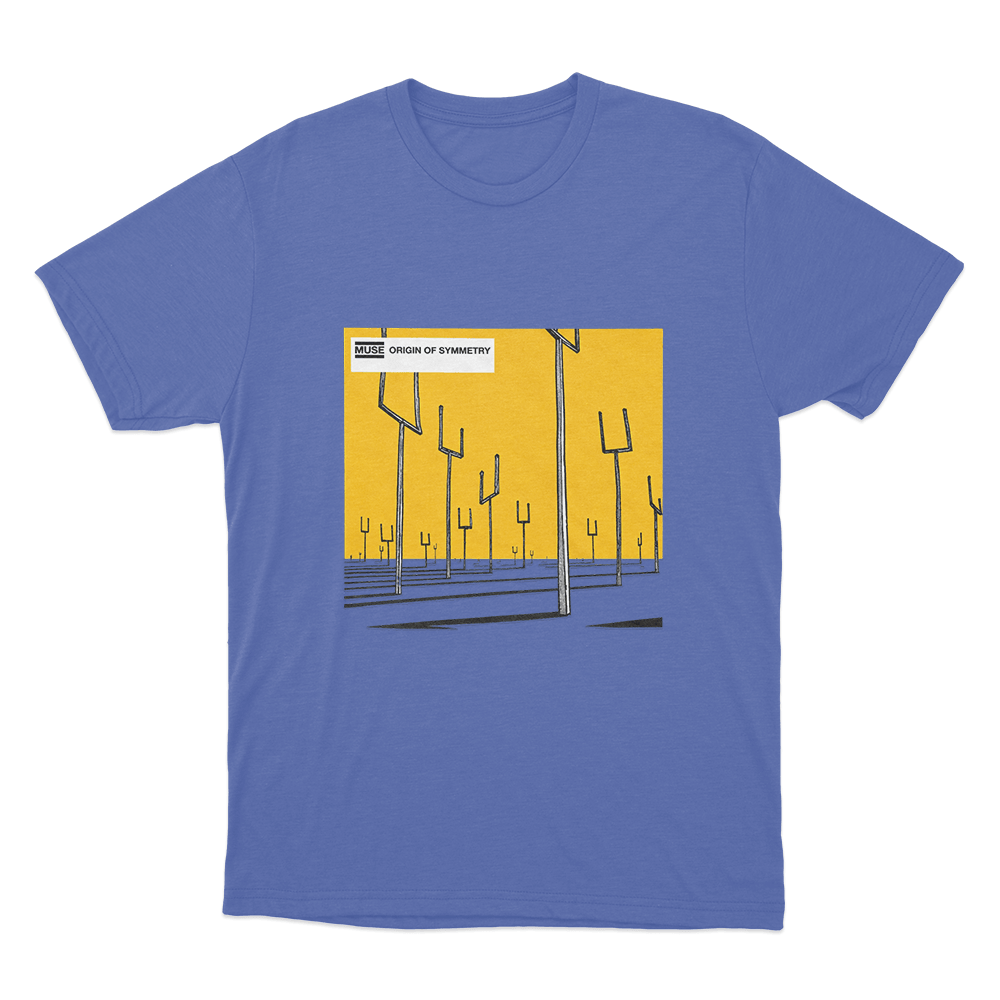 Origin of Symmetry Album Art Unisex T Shirt Blue Origin of Symmetry Album Art Unisex T Shirt Blue