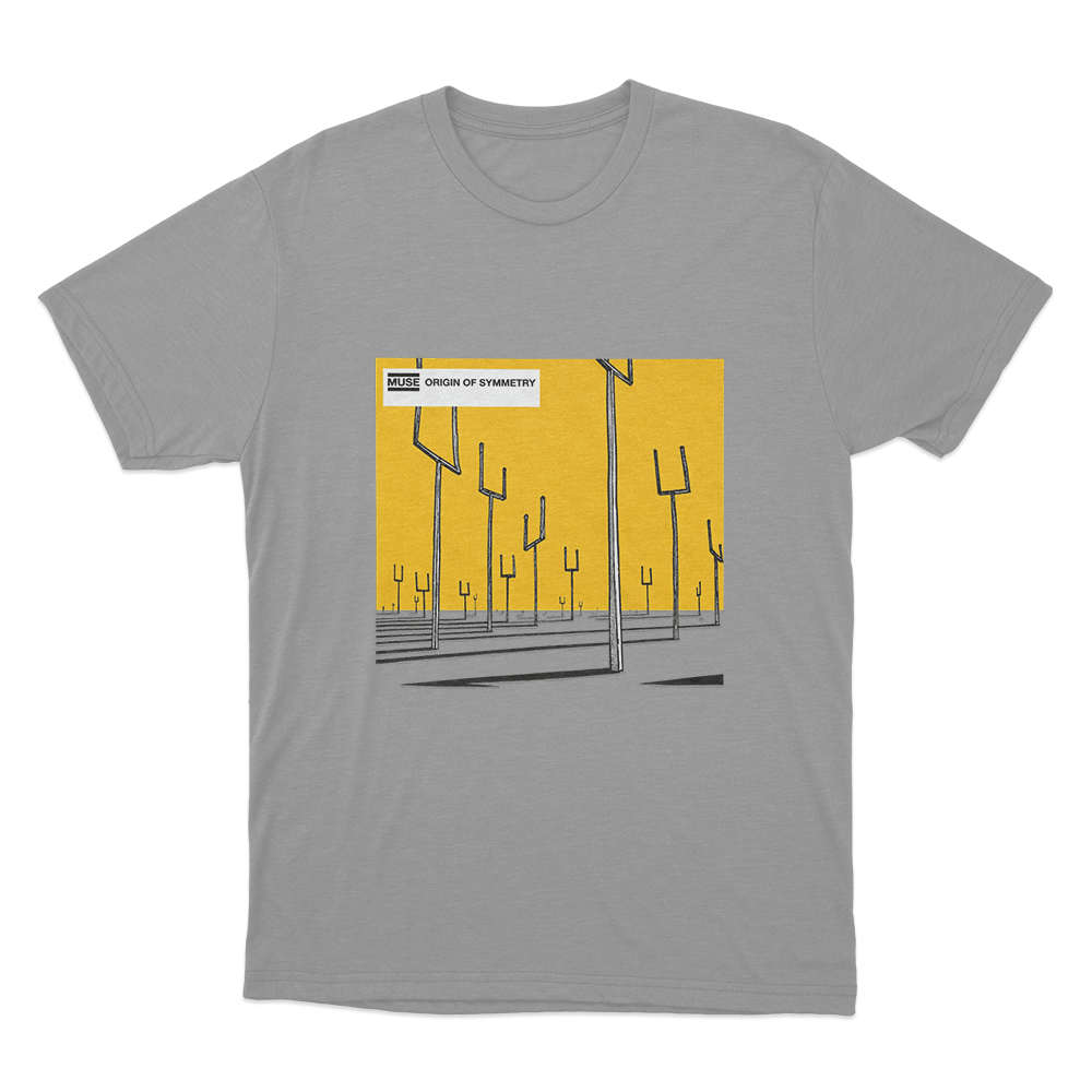 Origin of Symmetry Album Art Unisex T Shirt Grey Origin of Symmetry Album Art Unisex T Shirt Grey