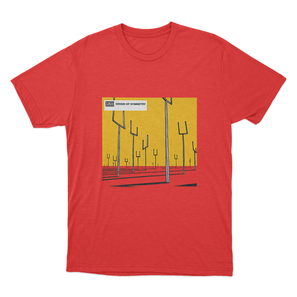 Origin of Symmetry Album Art Unisex T Shirt Red Origin of Symmetry Album Art Unisex T Shirt Red