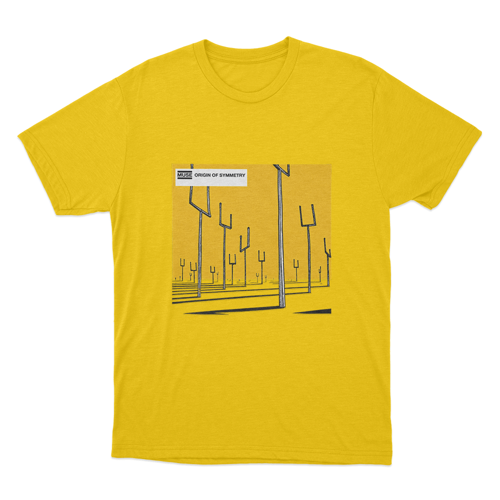 Origin of Symmetry Album Art Unisex T Shirt Yellow Origin of Symmetry Album Art Unisex T Shirt Yellow