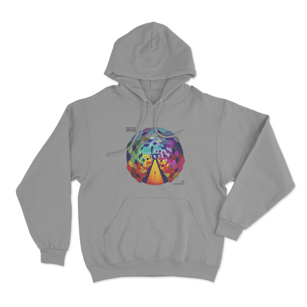 The Resistance Album Art Unisex Hoodie Grey The Resistance Album Art Unisex Hoodie Grey