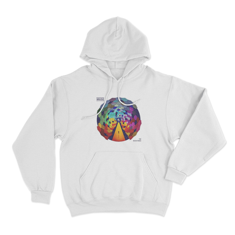 The Resistance Album Art Unisex Hoodie White The Resistance Album Art Unisex Hoodie White