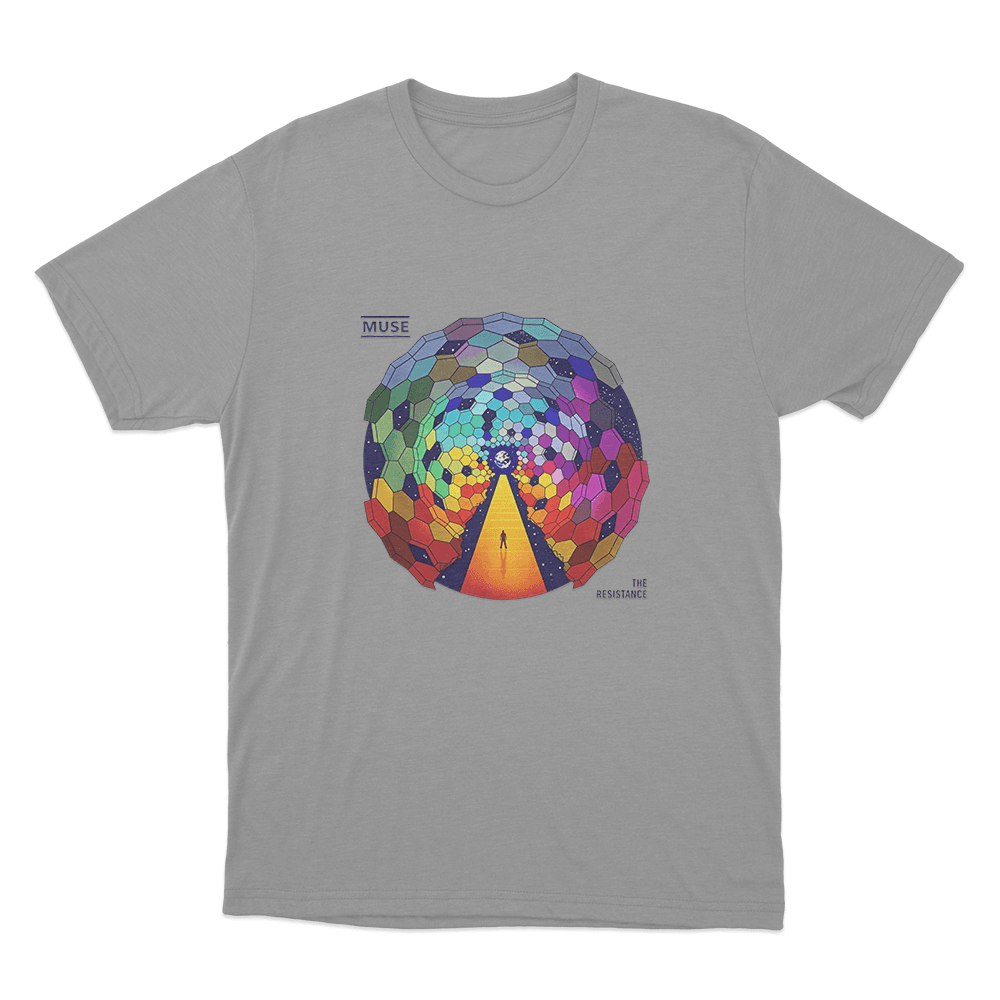 The Resistance Album Art Unisex T Shirt Grey The Resistance Album Art Unisex T Shirt Grey