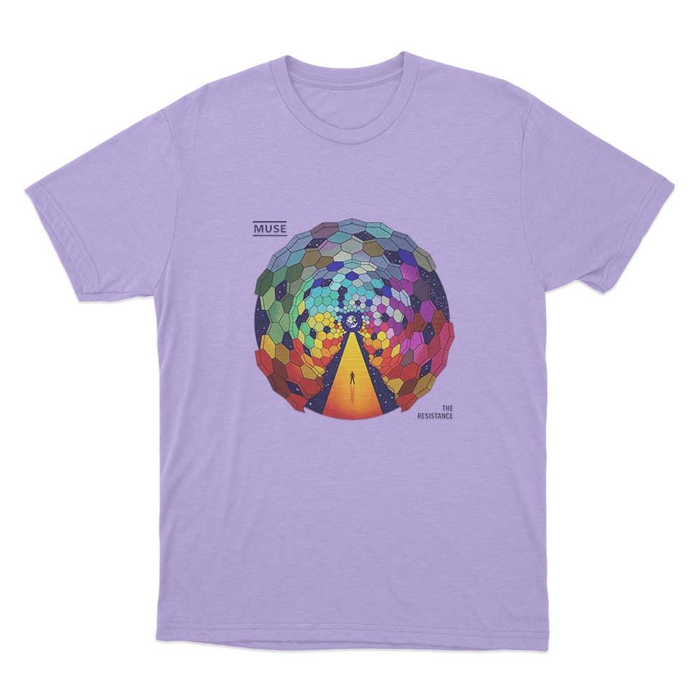 The Resistance Album Art Unisex T Shirt Purple The Resistance Album Art Unisex T Shirt Purple
