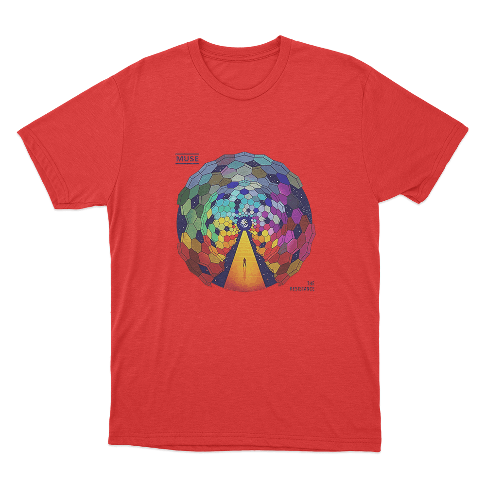 The Resistance Album Art Unisex T Shirt Red The Resistance Album Art Unisex T Shirt Red