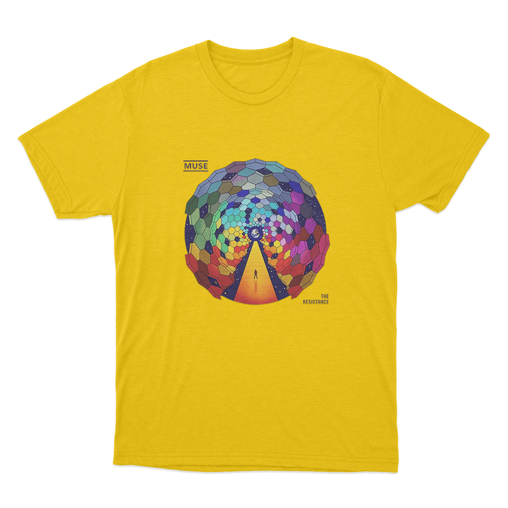 The Resistance Album Art Unisex T Shirt Yellow The Resistance Album Art Unisex T Shirt Yellow