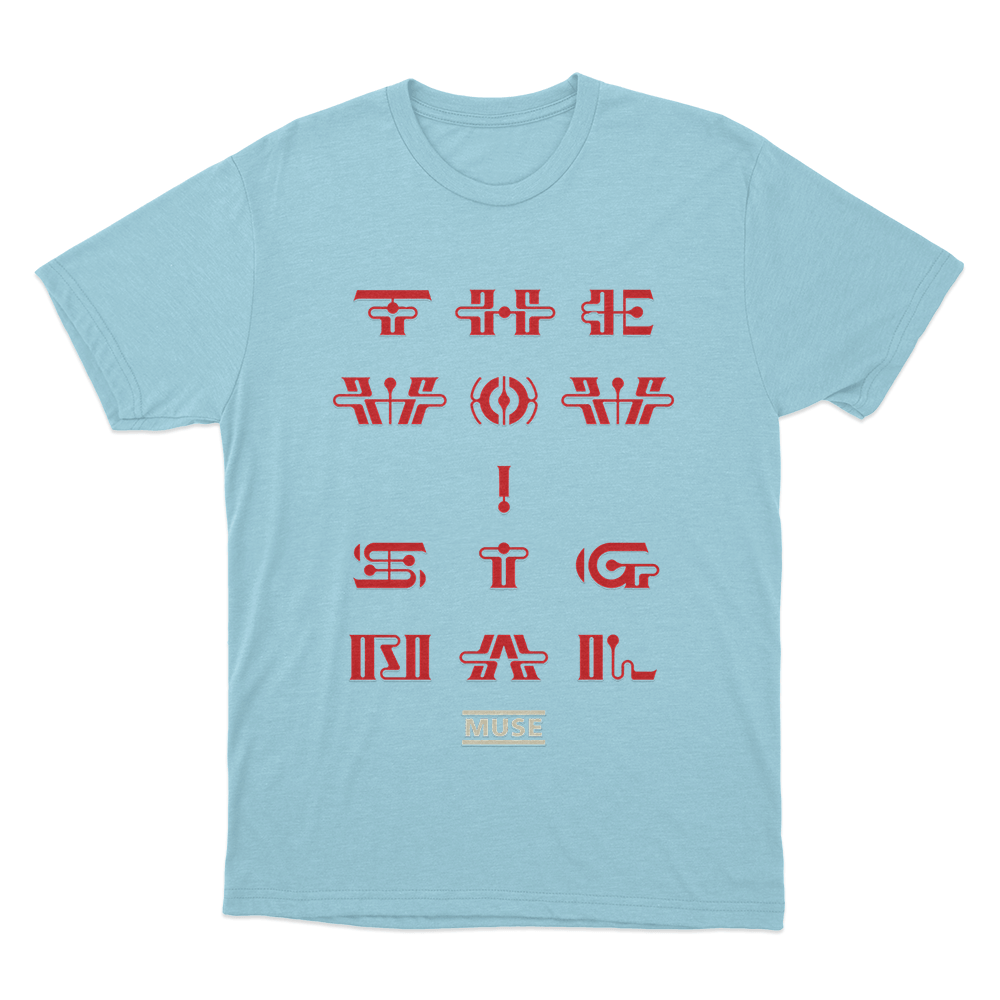 The Wow! Signal Unisex T Shirt Sky Blue The Wow Signal Unisex T Shirt Sky Blue