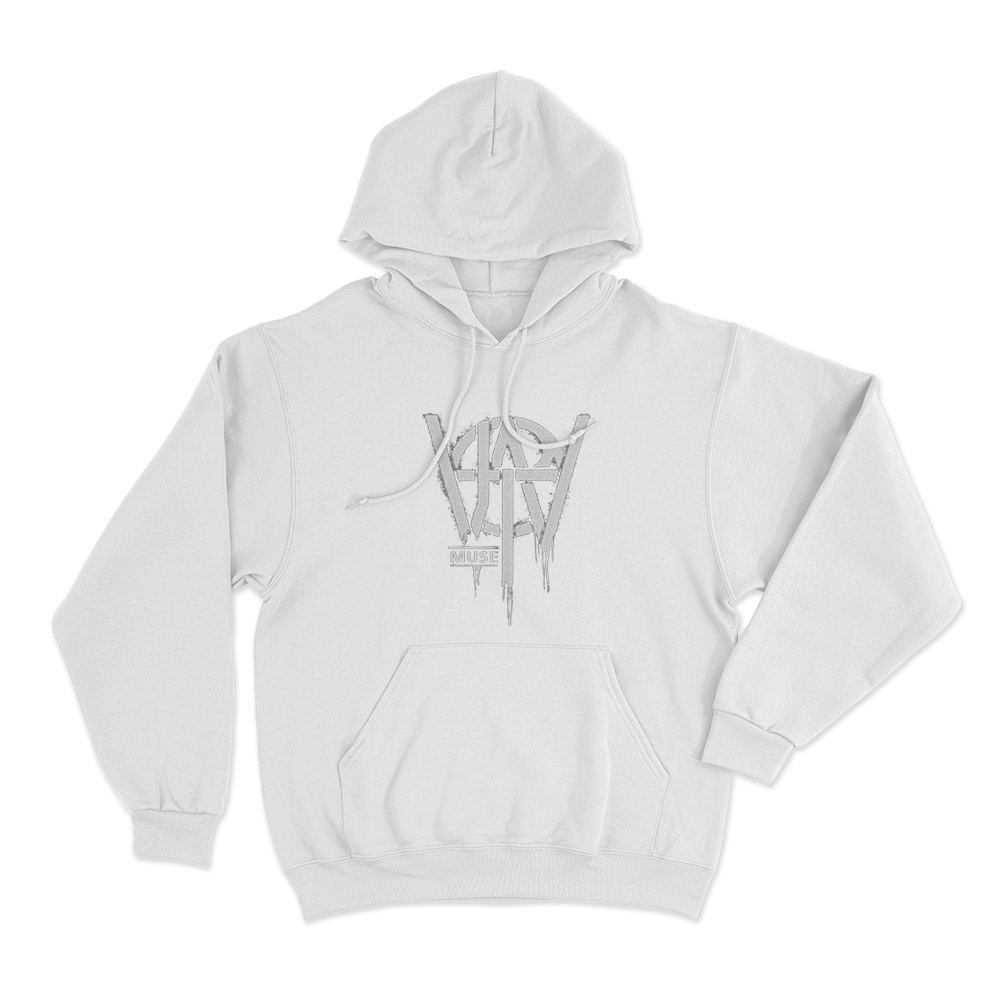 Will Of The People Logo Bleed Unisex Hoodie White Will Of The People Logo Bleed Unisex Hoodie White